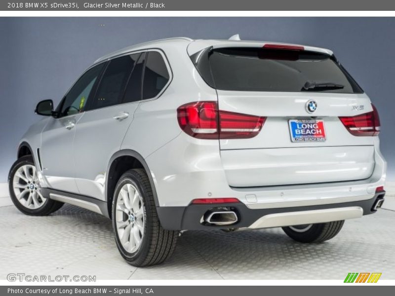 Glacier Silver Metallic / Black 2018 BMW X5 sDrive35i