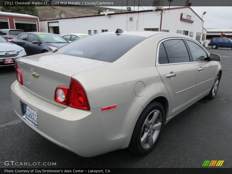 Gold Mist Metallic / Cocoa/Cashmere 2012 Chevrolet Malibu LT