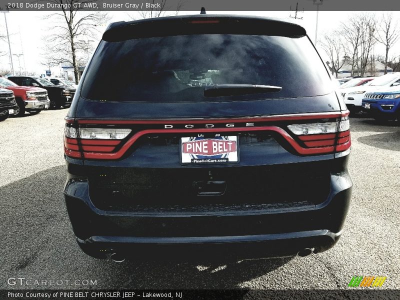 Bruiser Gray / Black 2018 Dodge Durango GT AWD