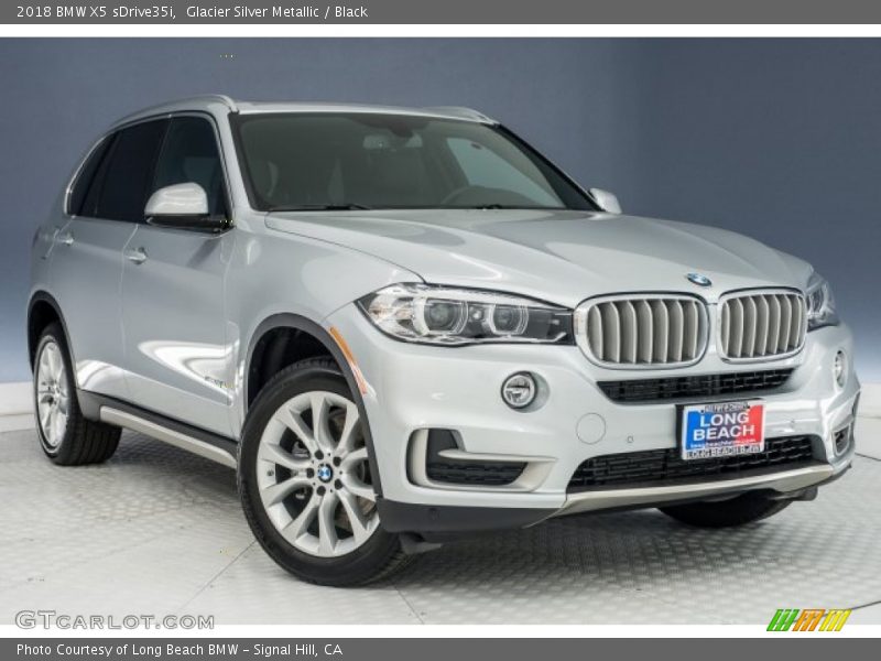 Glacier Silver Metallic / Black 2018 BMW X5 sDrive35i