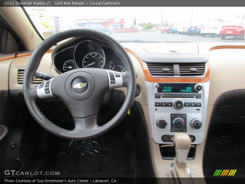 Gold Mist Metallic / Cocoa/Cashmere 2012 Chevrolet Malibu LT