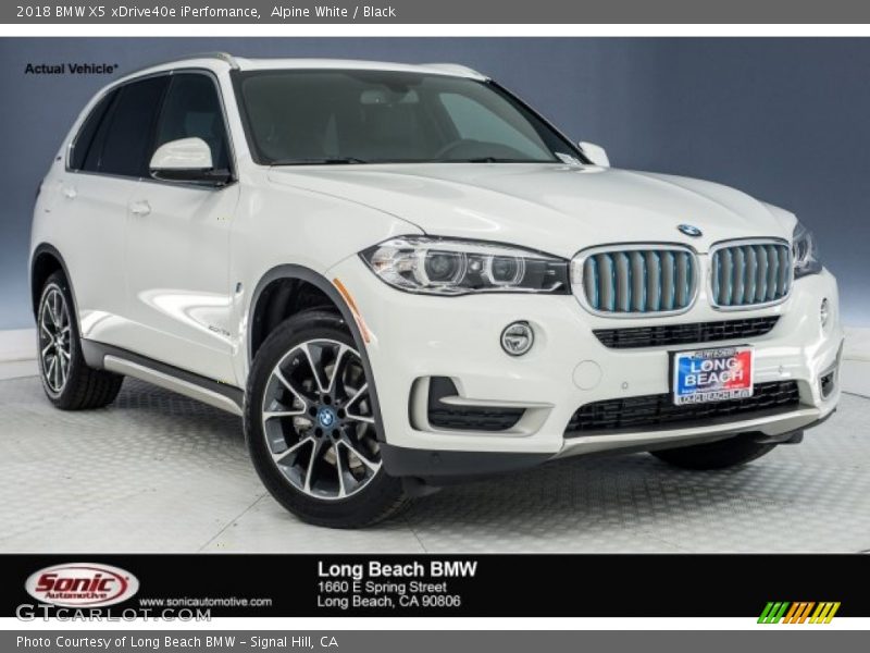Alpine White / Black 2018 BMW X5 xDrive40e iPerfomance