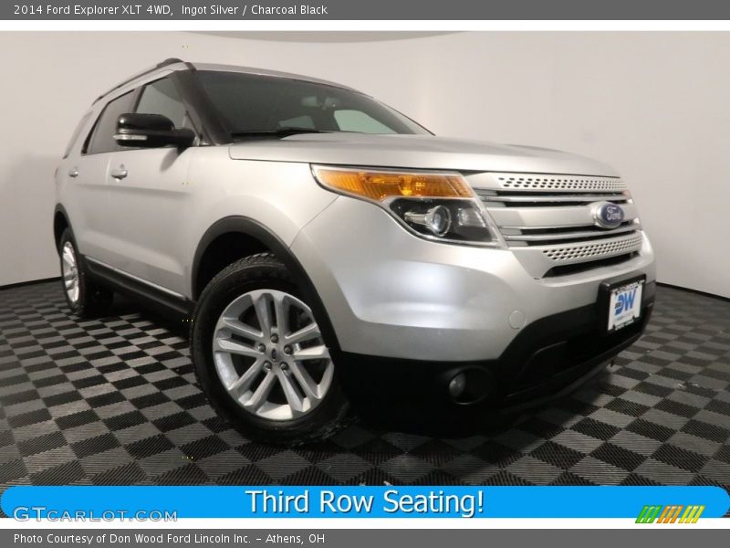Ingot Silver / Charcoal Black 2014 Ford Explorer XLT 4WD