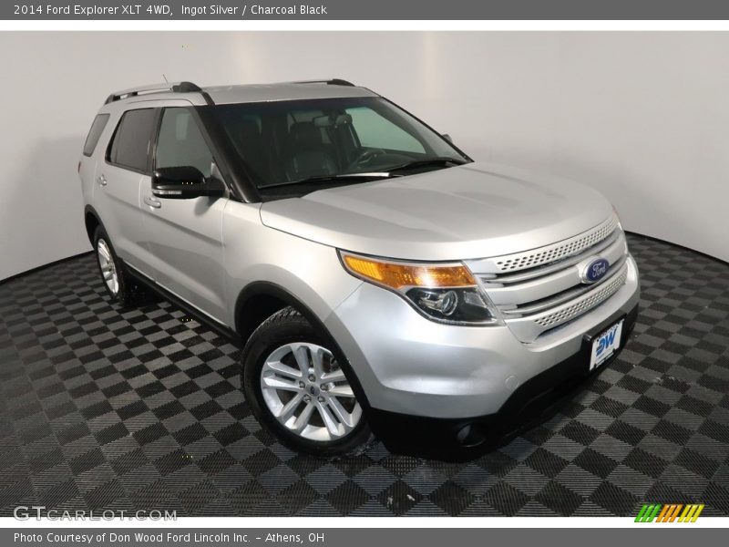 Ingot Silver / Charcoal Black 2014 Ford Explorer XLT 4WD