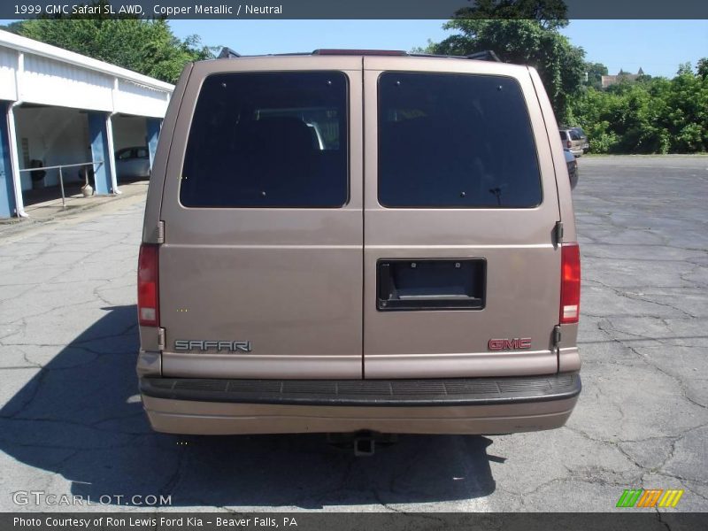 Copper Metallic / Neutral 1999 GMC Safari SL AWD