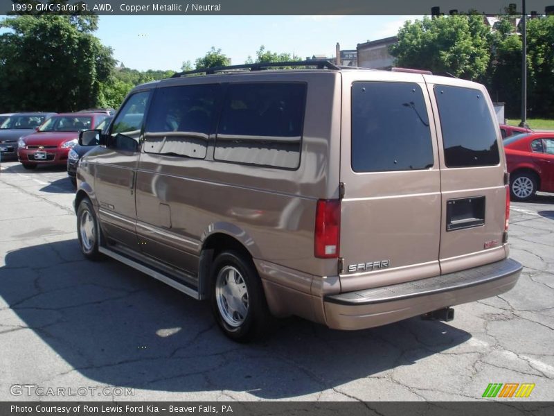 Copper Metallic / Neutral 1999 GMC Safari SL AWD