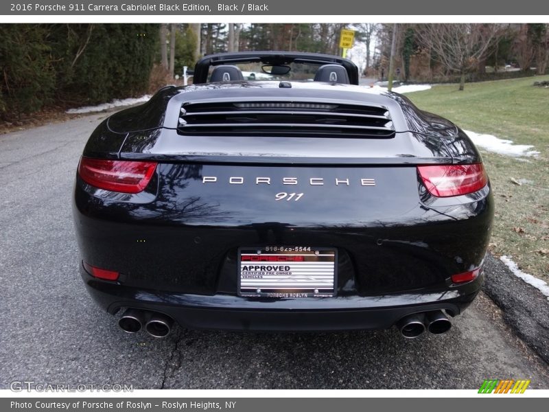 Black / Black 2016 Porsche 911 Carrera Cabriolet Black Edition