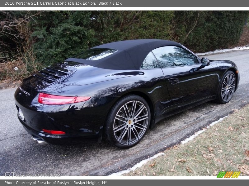 Black / Black 2016 Porsche 911 Carrera Cabriolet Black Edition