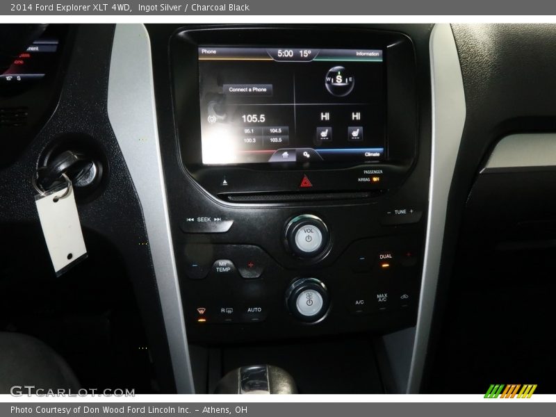 Ingot Silver / Charcoal Black 2014 Ford Explorer XLT 4WD