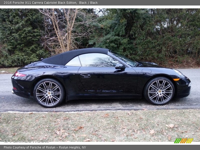 Black / Black 2016 Porsche 911 Carrera Cabriolet Black Edition