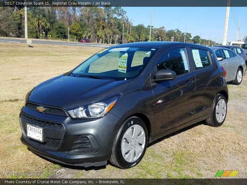 Nightfall Gray Metallic / Jet Black 2017 Chevrolet Spark LS