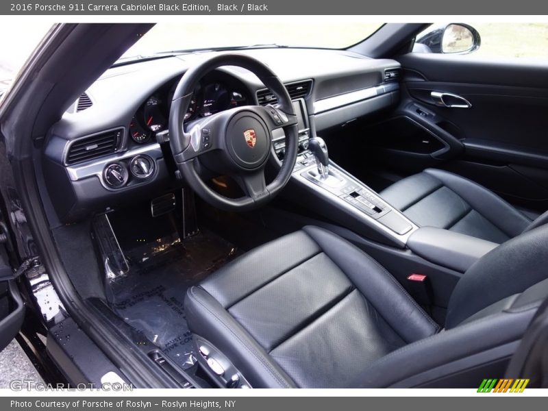Black / Black 2016 Porsche 911 Carrera Cabriolet Black Edition