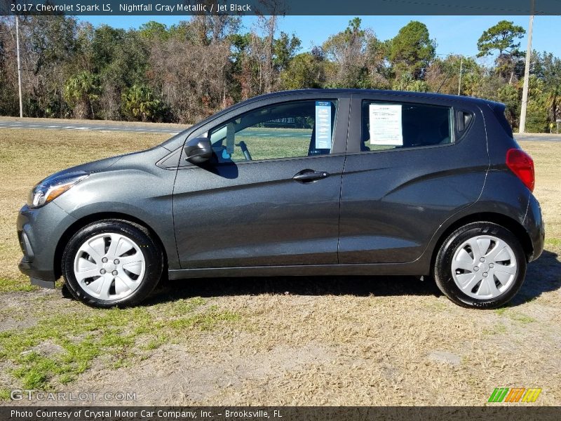 Nightfall Gray Metallic / Jet Black 2017 Chevrolet Spark LS