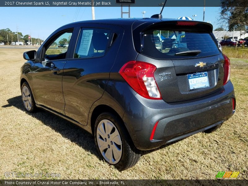 Nightfall Gray Metallic / Jet Black 2017 Chevrolet Spark LS