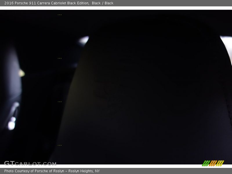 Black / Black 2016 Porsche 911 Carrera Cabriolet Black Edition