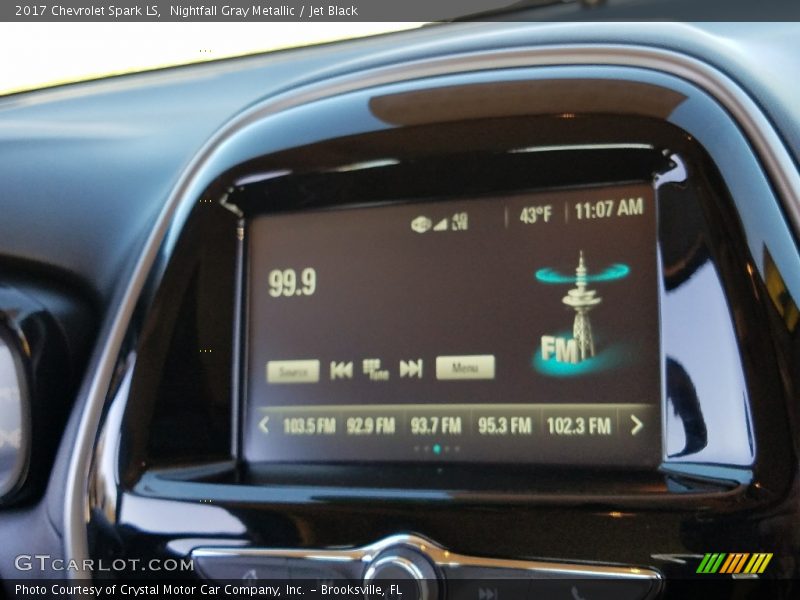Nightfall Gray Metallic / Jet Black 2017 Chevrolet Spark LS