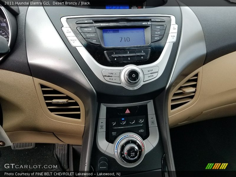 Desert Bronze / Black 2011 Hyundai Elantra GLS