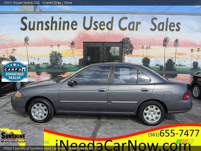 Granite Gray / Stone 2001 Nissan Sentra GXE
