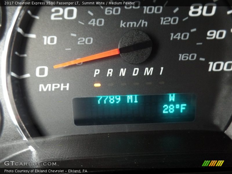 Summit White / Medium Pewter 2017 Chevrolet Express 3500 Passenger LT