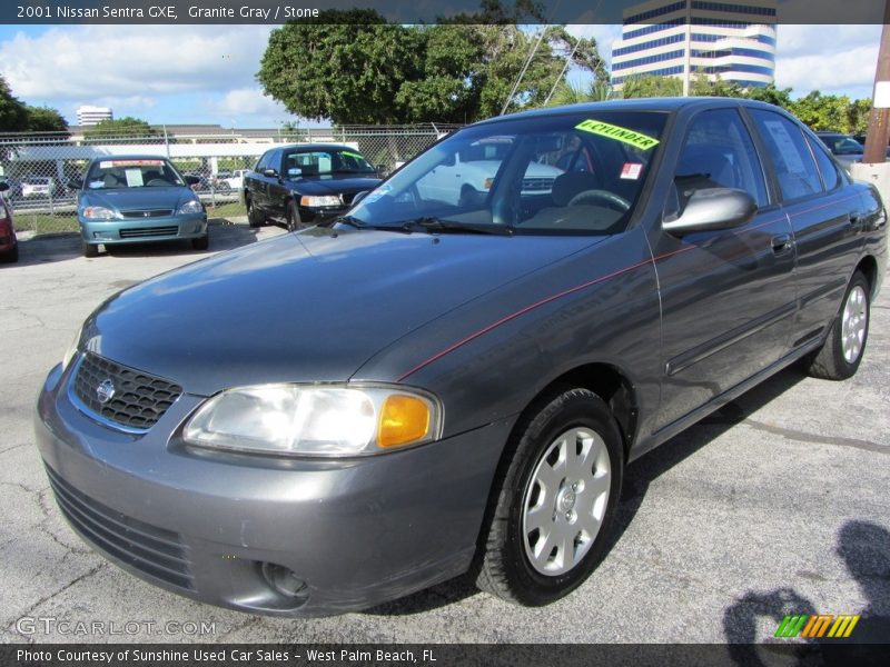 Granite Gray / Stone 2001 Nissan Sentra GXE