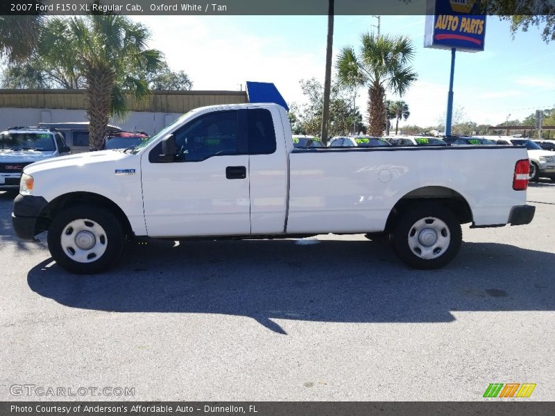 Oxford White / Tan 2007 Ford F150 XL Regular Cab