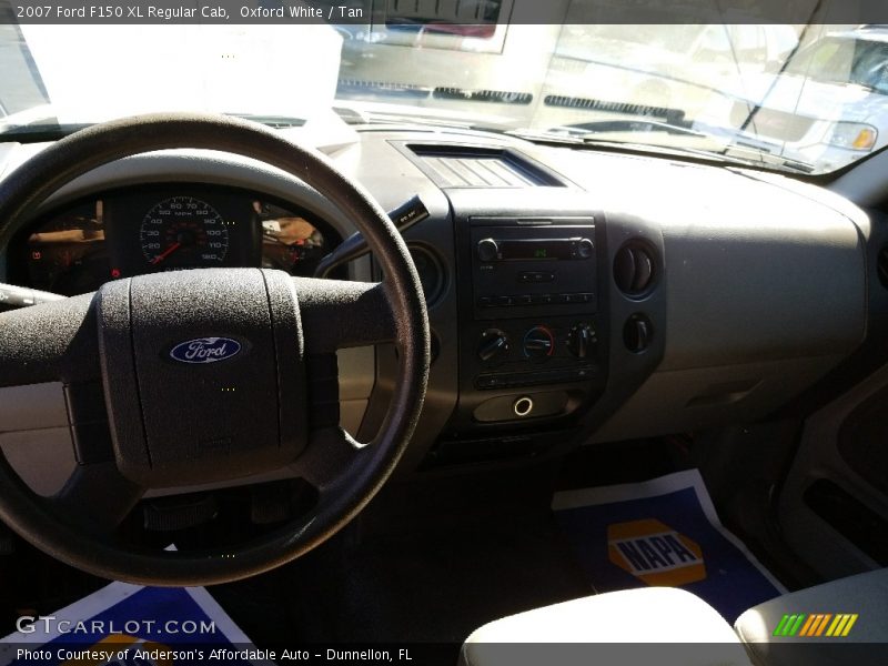Oxford White / Tan 2007 Ford F150 XL Regular Cab