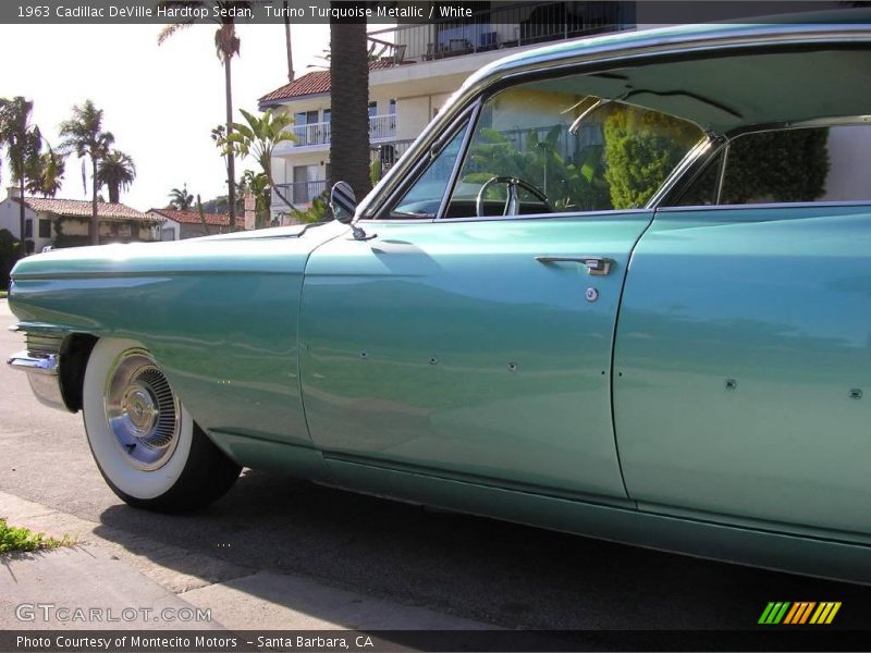 Turino Turquoise Metallic / White 1963 Cadillac DeVille Hardtop Sedan