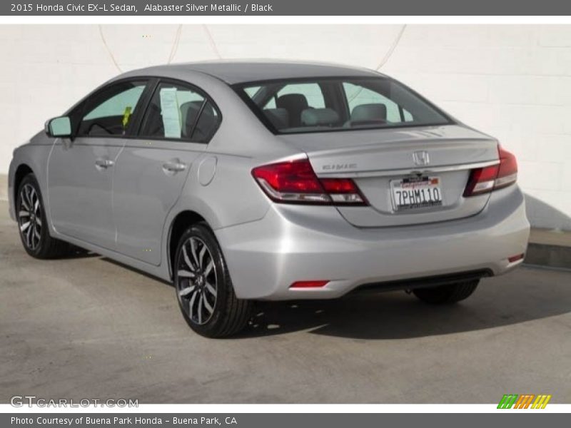 Alabaster Silver Metallic / Black 2015 Honda Civic EX-L Sedan