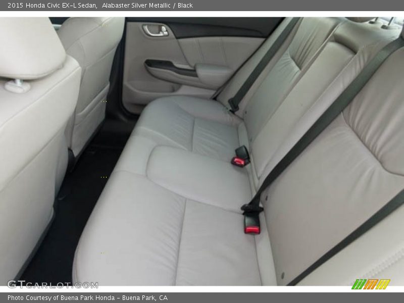 Alabaster Silver Metallic / Black 2015 Honda Civic EX-L Sedan