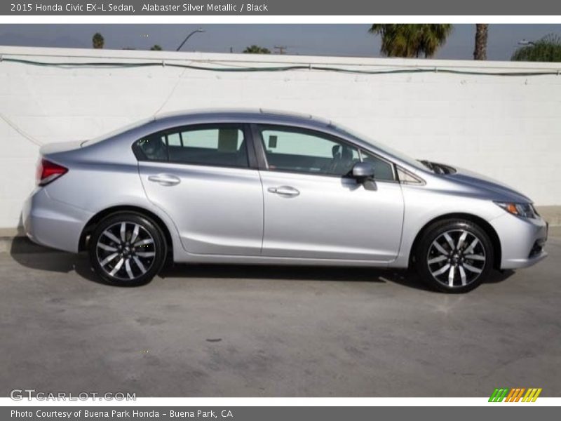 Alabaster Silver Metallic / Black 2015 Honda Civic EX-L Sedan