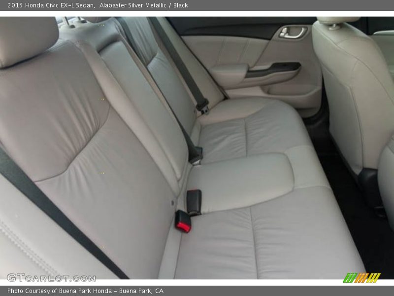 Alabaster Silver Metallic / Black 2015 Honda Civic EX-L Sedan