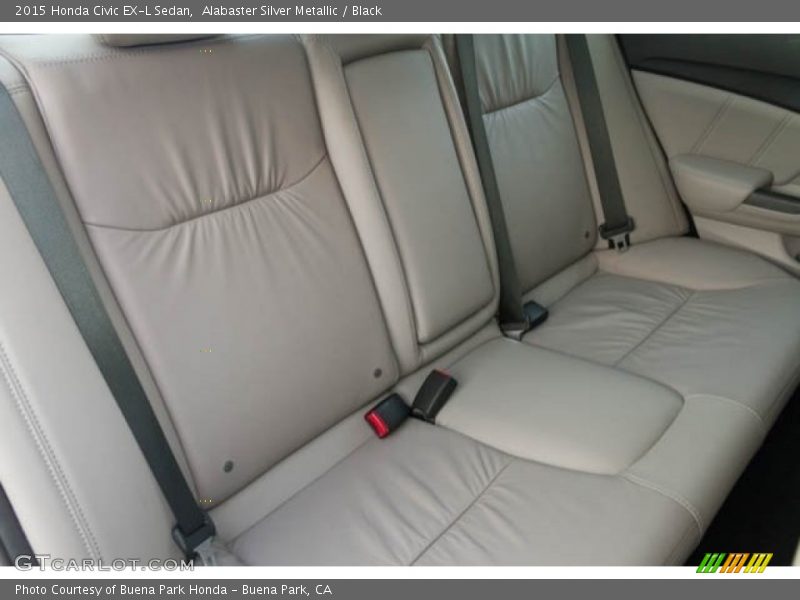 Alabaster Silver Metallic / Black 2015 Honda Civic EX-L Sedan
