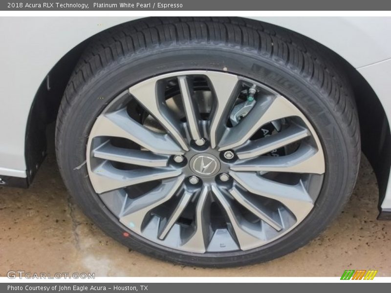 Platinum White Pearl / Espresso 2018 Acura RLX Technology