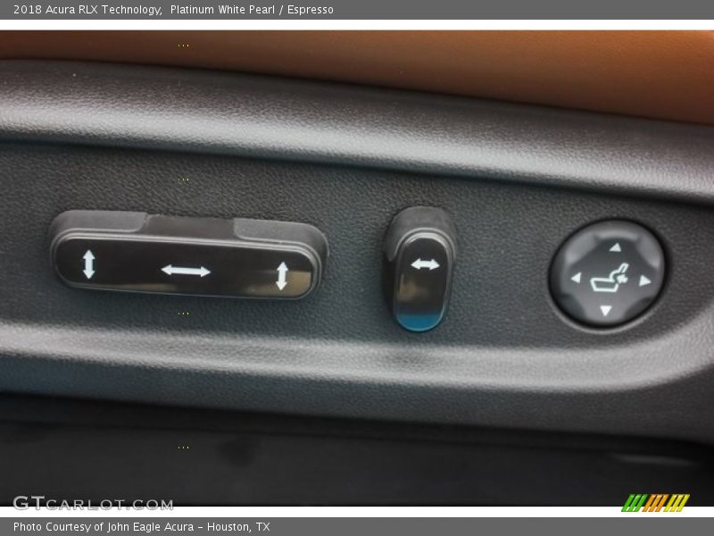 Platinum White Pearl / Espresso 2018 Acura RLX Technology