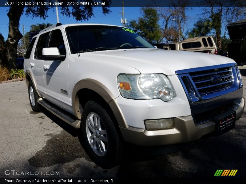 Oxford White / Camel 2007 Ford Explorer Eddie Bauer