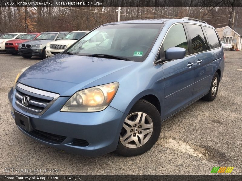 Ocean Mist Metallic / Gray 2005 Honda Odyssey EX-L