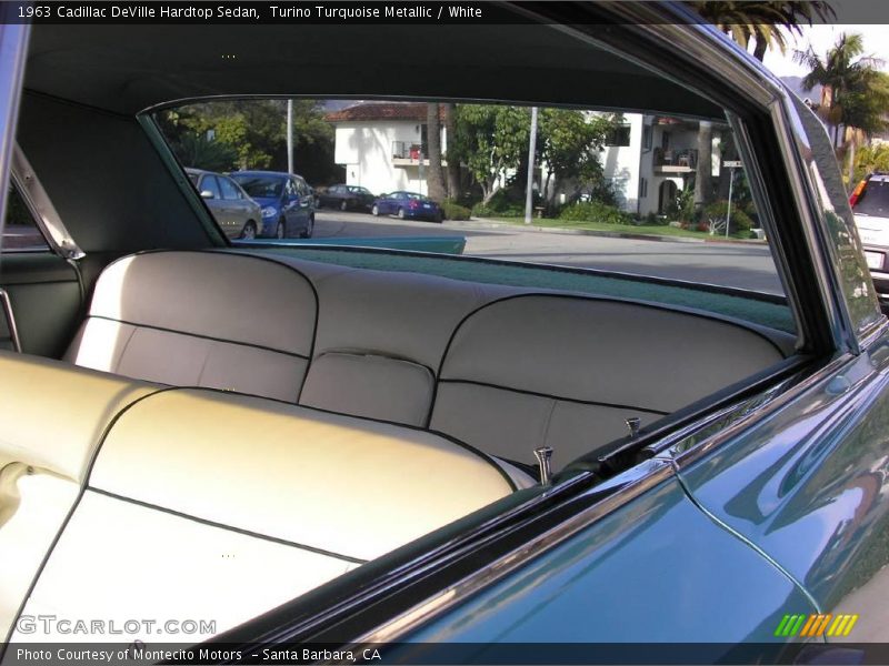 Turino Turquoise Metallic / White 1963 Cadillac DeVille Hardtop Sedan