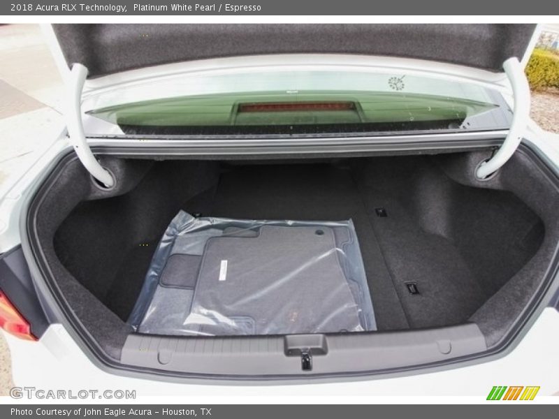 Platinum White Pearl / Espresso 2018 Acura RLX Technology