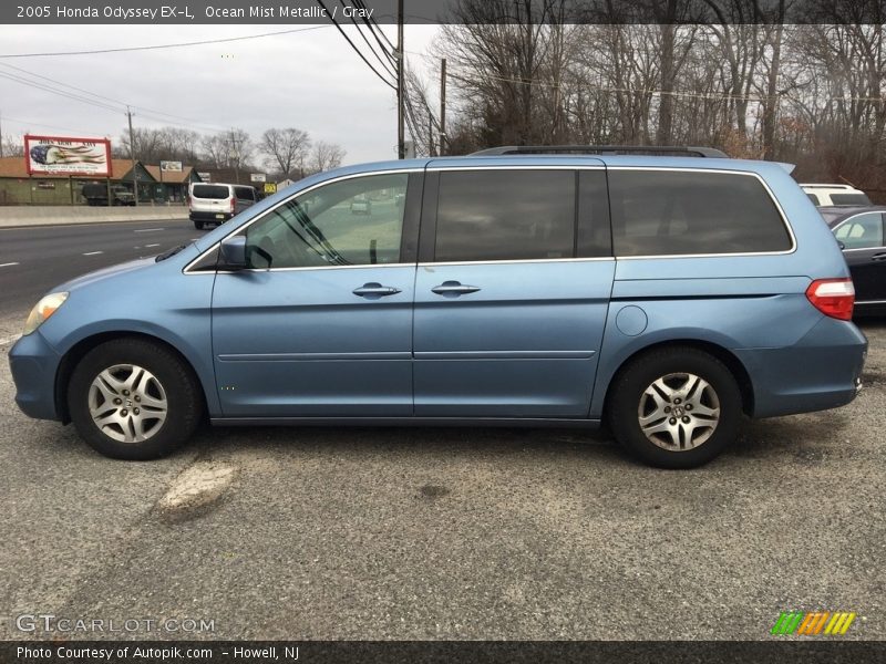 Ocean Mist Metallic / Gray 2005 Honda Odyssey EX-L