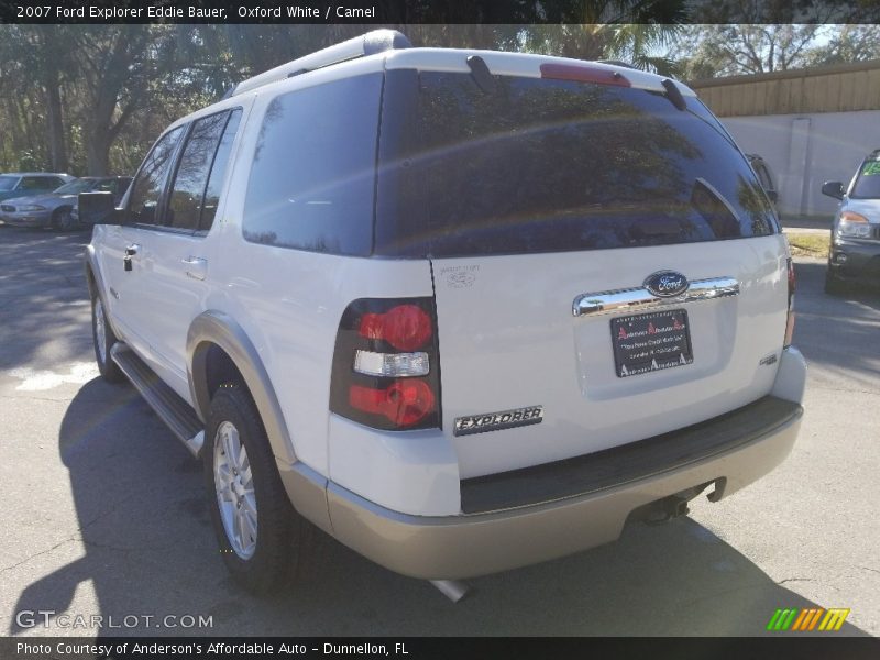 Oxford White / Camel 2007 Ford Explorer Eddie Bauer