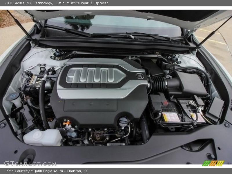 Platinum White Pearl / Espresso 2018 Acura RLX Technology