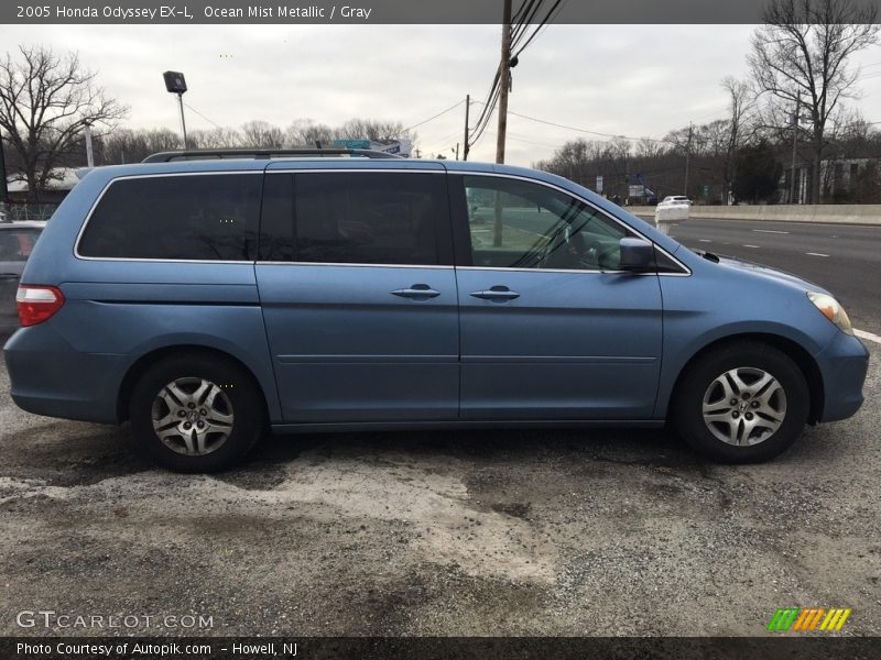 Ocean Mist Metallic / Gray 2005 Honda Odyssey EX-L