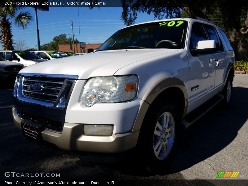 Oxford White / Camel 2007 Ford Explorer Eddie Bauer