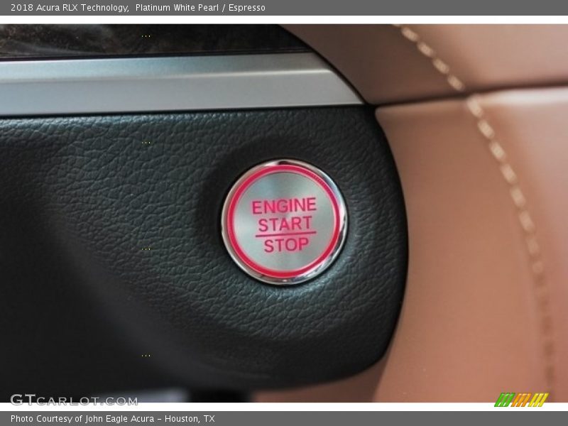 Platinum White Pearl / Espresso 2018 Acura RLX Technology