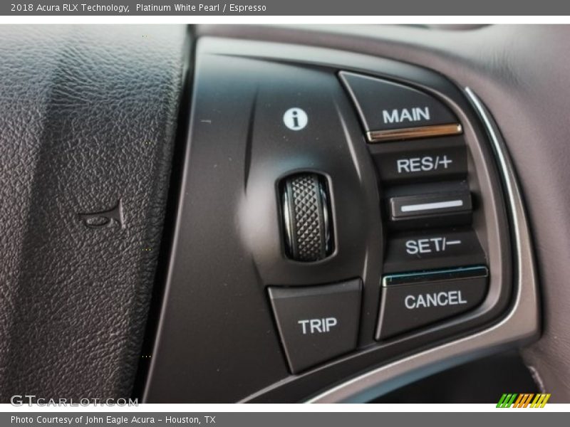Platinum White Pearl / Espresso 2018 Acura RLX Technology