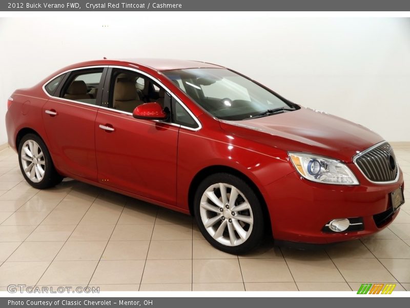 Crystal Red Tintcoat / Cashmere 2012 Buick Verano FWD