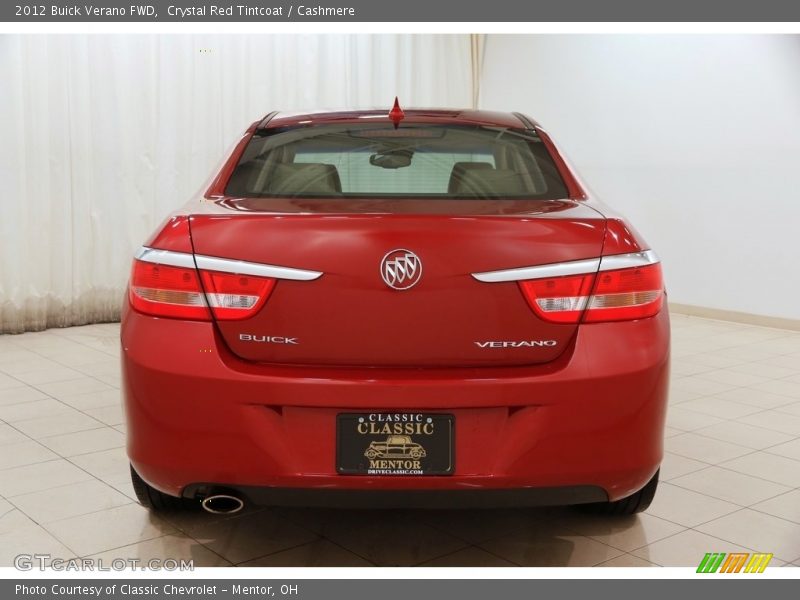 Crystal Red Tintcoat / Cashmere 2012 Buick Verano FWD
