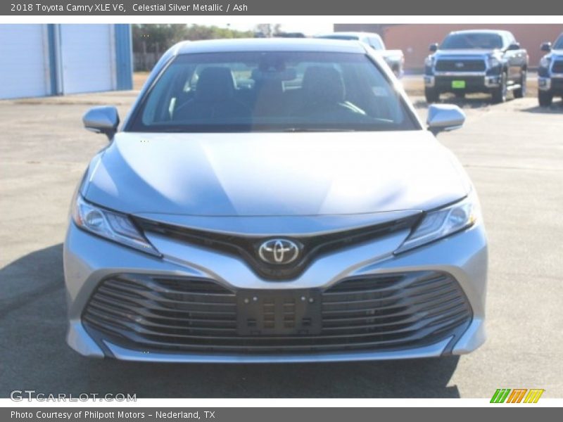 Celestial Silver Metallic / Ash 2018 Toyota Camry XLE V6