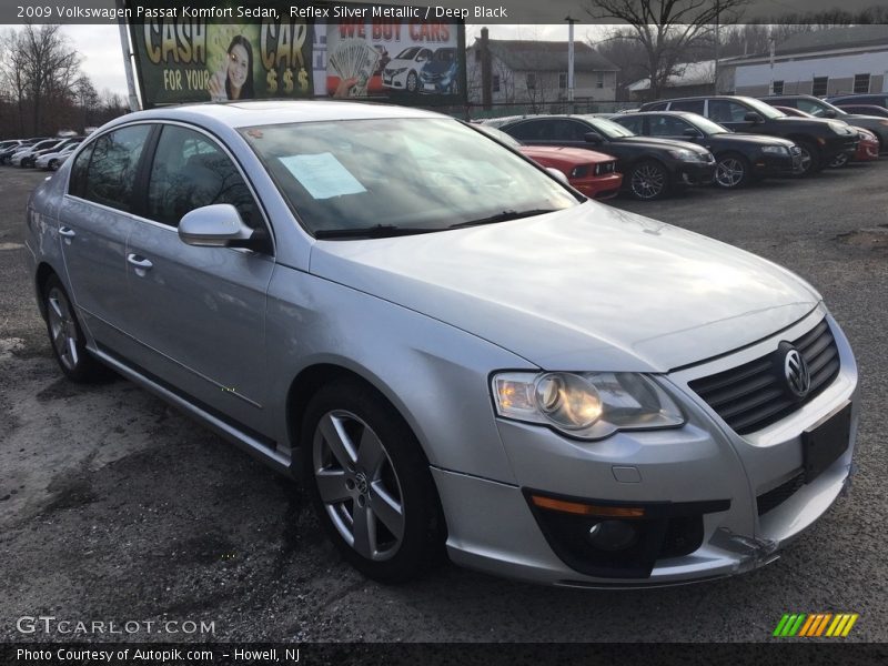 Reflex Silver Metallic / Deep Black 2009 Volkswagen Passat Komfort Sedan