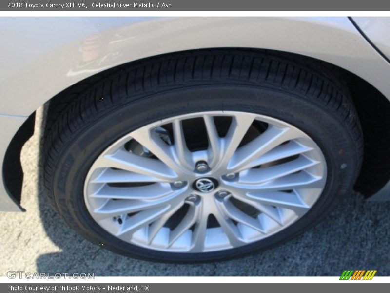 Celestial Silver Metallic / Ash 2018 Toyota Camry XLE V6